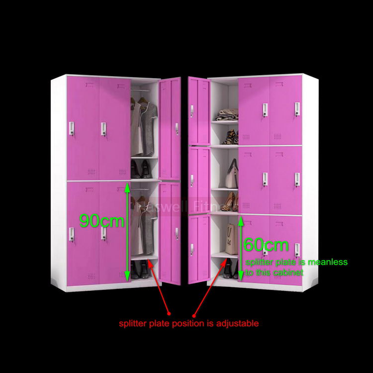 Haswell Fitness 6 cells vs 9 cells gym locker