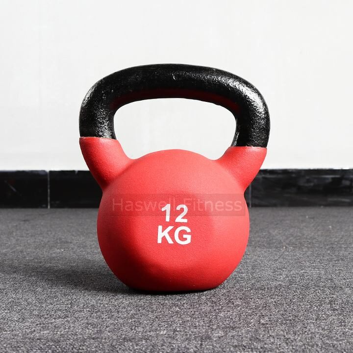 haswell fitness k1201c kgs colorful plastic dipping vinyl coated kettlebell 12kg